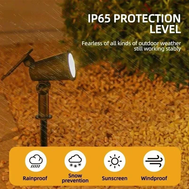 1/2/4PCS 7LED Solar Spotlight Outdoor Waterproof Garden Spot Lights Landscape Pathway Lawn Lamp Decoration for Yard Lighting