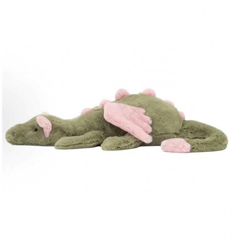 Jely Plush Toy Sky Dragon & Snow Tiger Collection: Soft Cute Snow, Blue & Pink Dragon Plush Toys - Ideal Gift