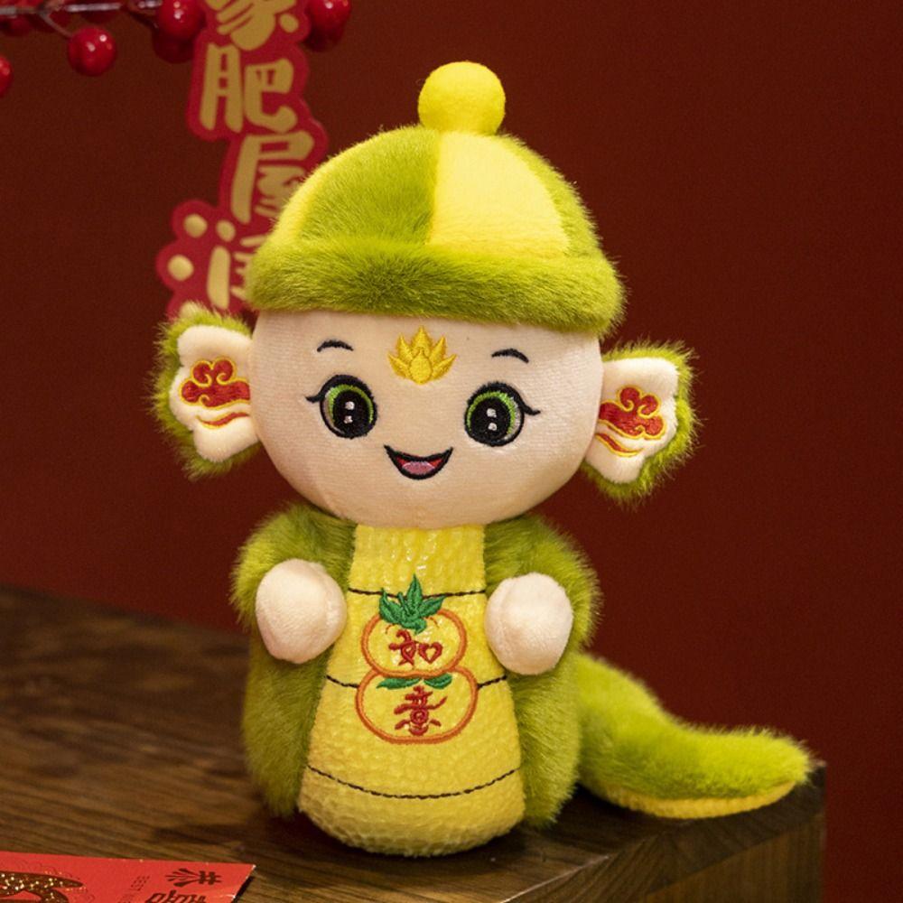 Good Luck Snake Year Plush Toy Wealth Lucky Snake Doll Plushies Snake Year Mascot Toy  Girls Toys