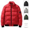 Men's Jacket Winter Cotton Jacket Short Stand-up Collar Thickened Down Cotton Jacket Korean Version Handsome Winter Clothes