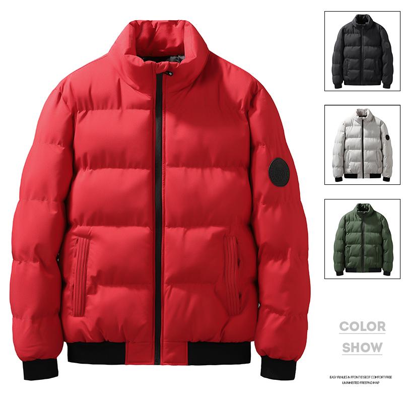 Men's Jacket Winter Cotton Jacket Short Stand-up Collar Thickened Down Cotton Jacket Korean Version Handsome Winter Clothes