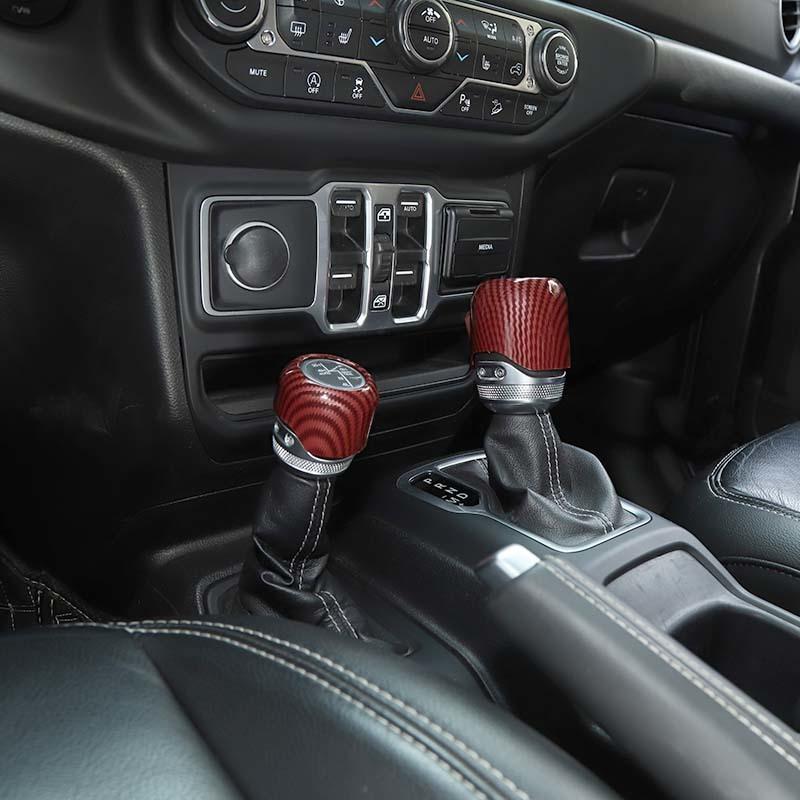 Car 4WD Gear Head Decoration Cover Stickers For Jeep Wrangler JL for JT Gladiator 2018 Up ABS Interior Accessories