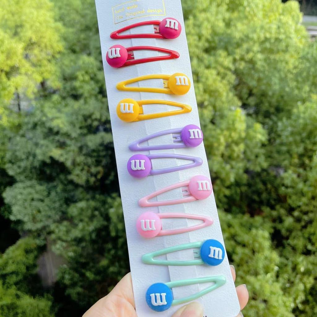 PL 2021 Cute 10 Pcs/set Cartoon Hair Clips for Baby Girl Hairclip Flower Fruit Hair Pins Kids Hair Accessories Gift