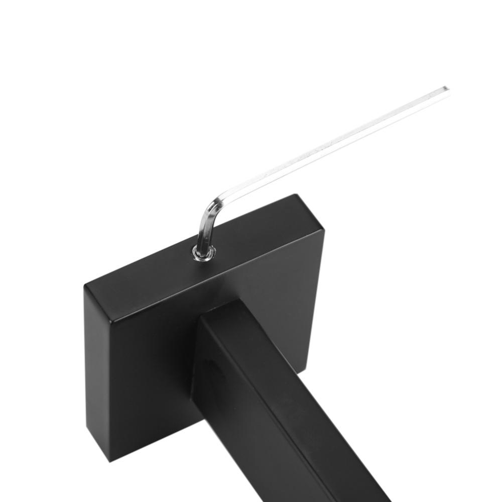Black Toilet Roll Holder Shelf Toilet Tissue Dispenser Bathroom Kitchen Laundry Room