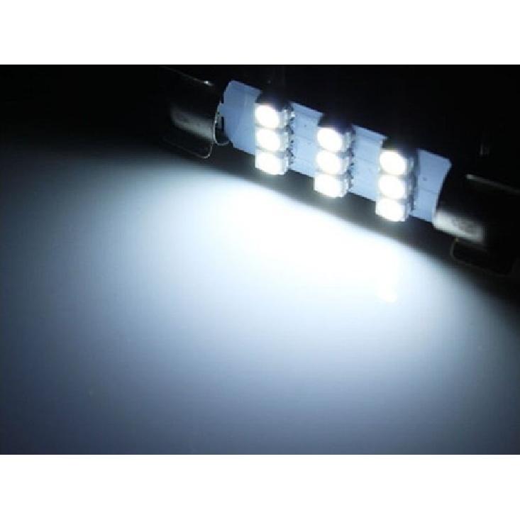 Xenon White 9-SMD 1.72" 42mm 578 211-2 LED Bulbs For Interior Map Dome Lights