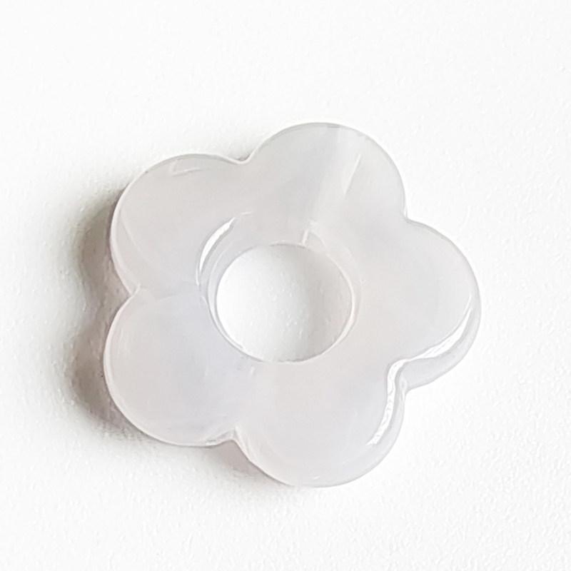 High Gloss Two-Color Acrylic Cloud Flower Beads for DIY Jewelry
