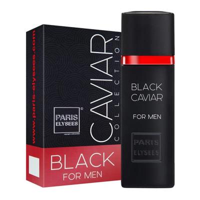 Paris Elysees Black Caviar Collection Parfüm Hergestellt in Frankreich Eau de Toilette Naturspray Parfüm für Herren 100ML (3,3 fl.oz.)