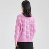 [Thick 100% Wool] Autumn/Winter Round Neck Long Sleeve Solid Color Triangle Love Women's Hoodie Wool Sweater
