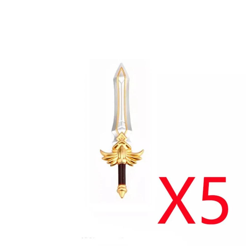 MOC Building Blocks Medieval Military Solider Figures Knights Weapons Accessories Helmet Sword Spear Bow Axe Mini Bricks Toys