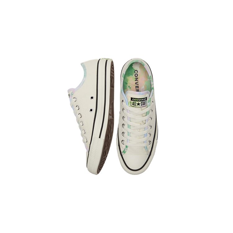 Converse Chuck Taylor All Star Comfortable Daily Low Top Canvas Shoes Women sneaker Beige Multicolor 570905C