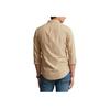 Polo Ralph Lauren Solid Color Polo Collar Long Sleeve Shirt Men shirts Brown MNPOWOV16822687-260