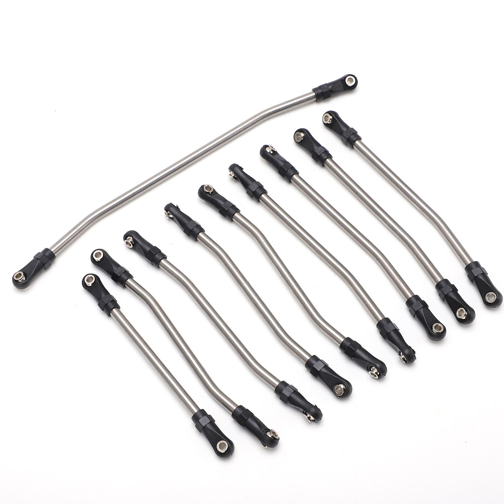 

10pcs Stainless Steel Link Rod Fit for Axial Wraith 90018 90020 90031 90045 90056 110 RC