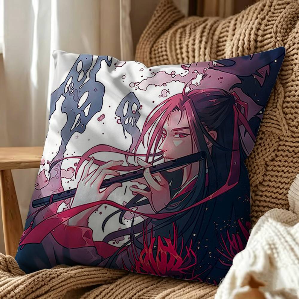 Mo D-Dao Z-Zu Shi Square Pillow Case Multi Sizes For Car Home Bedroom Decor Custom Valentine Gifts