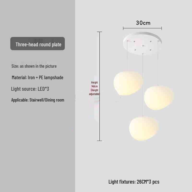 Milky White Round Pendant Lamp for Nail Salons, Cafes, Children's Clothing Stores, and Weddings