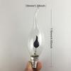 E14 E27 Flame Light Bulb Flame Effect Flicker Candle Light Bulb Home Decoration Emulation Fire Vintage 220V Candle Bulb