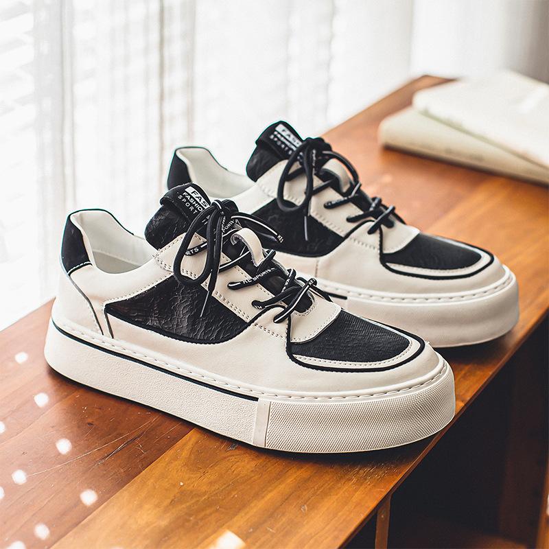 Little White Shoes Men's Spring New Products Fashion Versatile Board Shoes Business Wide Leg Pants Casual Shoes