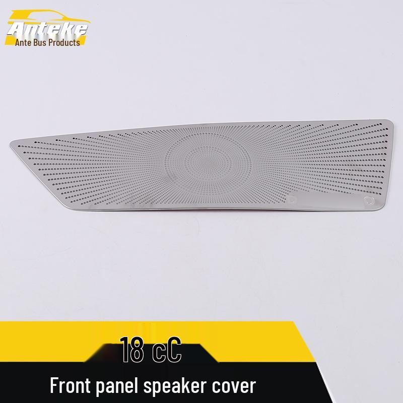 18 CC Front Panel Speaker Cover: Center Console Audio Box Decorative Sequin Sticker (Front Row).