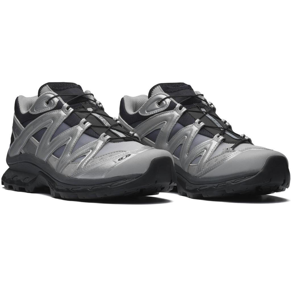 SALOMON XT Quest Cushioning, Wear Resistant Low Top Trail Running Shoes Unisex Black Silver Sneakers 478852