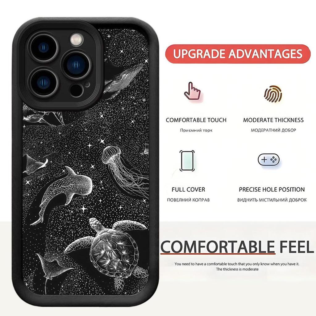 Ochranné pouzdro s drážkou Hvězdnata mořská želva pro iPhone 15/16/17 Pro Max