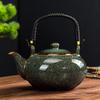Jian Zhan Tianmu Glaze Ceramic Teapot, Large-Capacity Single-Handle Gongfu Tea Brewer