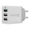 Qualcomm QC3.0 3-Port USB Fast Charger - UK/EU/US Compatible