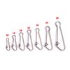 100PCS/Set Stainless Steel Fishing Pin Cucurbit Shape Hooked Snap Pin