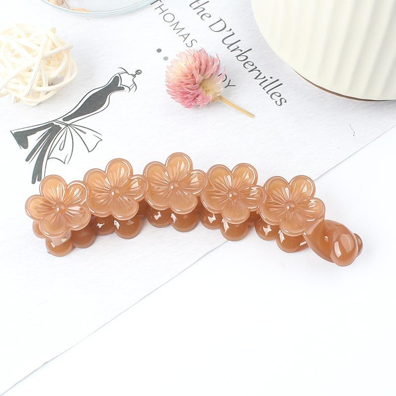 Flowers Twist and Curl with Small-sized Hair Volume Simple Vertical Hair Clips with Anti-slip PropertiesVersatile Hair Clips for The Back of The Head.