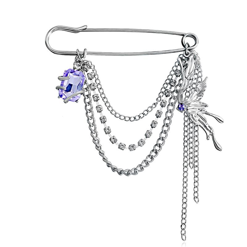 Elegante Perlenketten Quastenbrosche Mode Damen Kleidung Dekor Accessoires Schmucknadel Hosen Taillenverstellstifte Taschenanhänger Geschenke