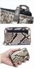 Natural Japanese-made diamond python snakeskin coin purse for men and women. Compact, small, slim, and lightweight, this mini wallet features card
