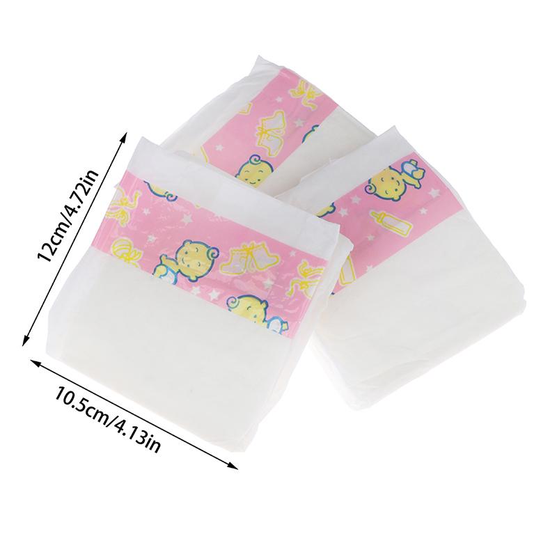 

3 шт. Миниатюрные кукольные подгузники-трусики, носимые аксессуары для куклы-младенца, детская игрушка для самостоятельной сборки, подарок для 1:6 1:12 кукольный домик