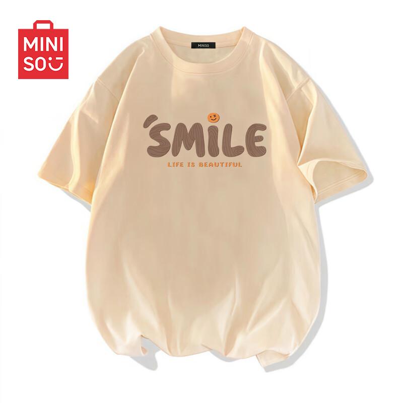 Miniso Men s Loose Fit Pure Cotton Short Sleeve T-Shirt M