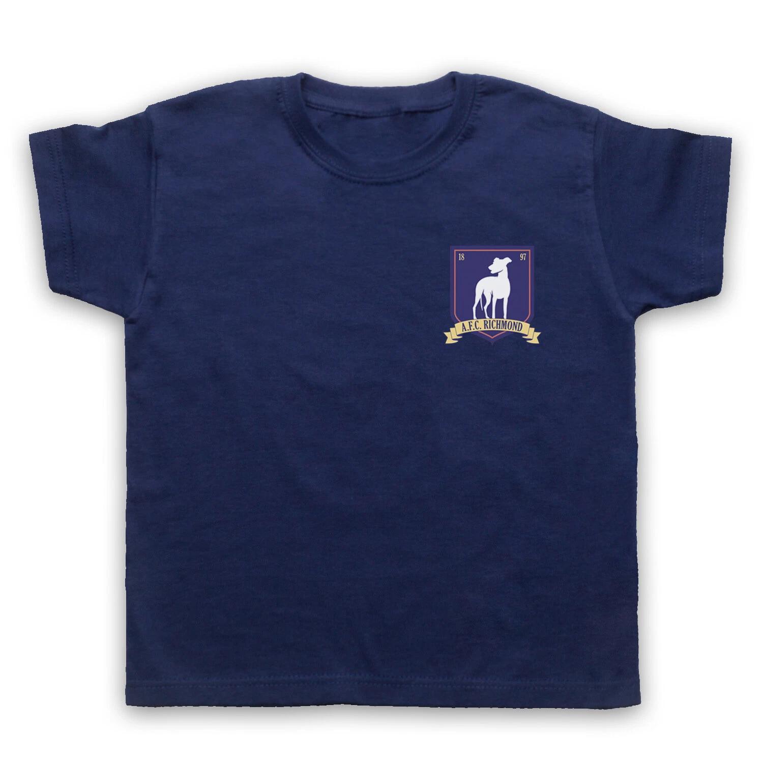 Тед ФК Ричмонд Левый Логотип Грудь Футбол Дети Мальчики Младенцы Дети Футболка Все Размеры и Цвета 100