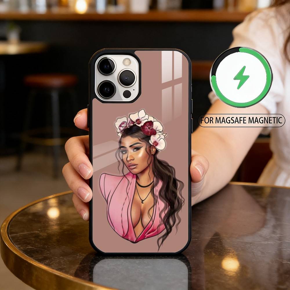 

N-Nicki Singer Minaj Magnetic For Magsafe Wireless Charging Phone Case For iPhone17,16,15,14,13,12,11 Plus,Pro Max iphone16e
