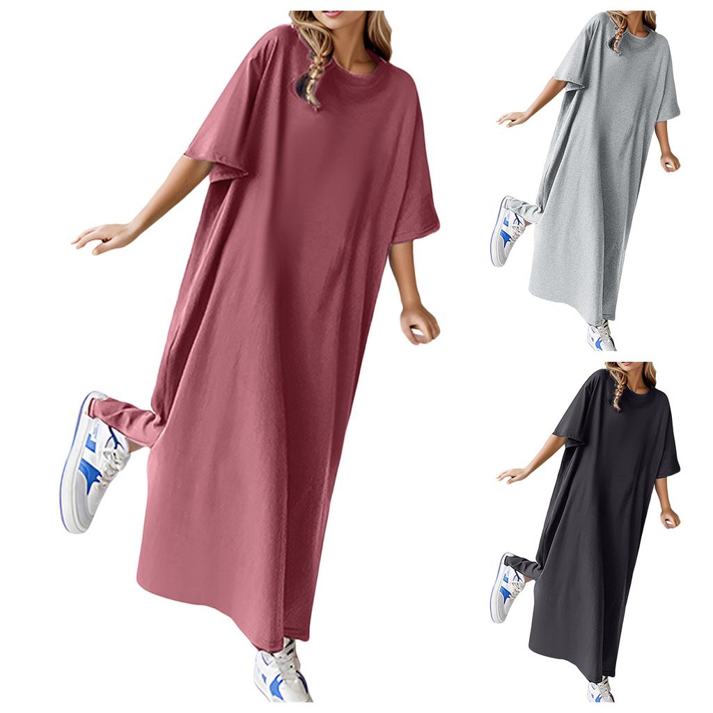 IBAKOM Robe Maman Fille Assortie Bohème Manches Longues – Dentelle Florale Élégante Automne Hiver
