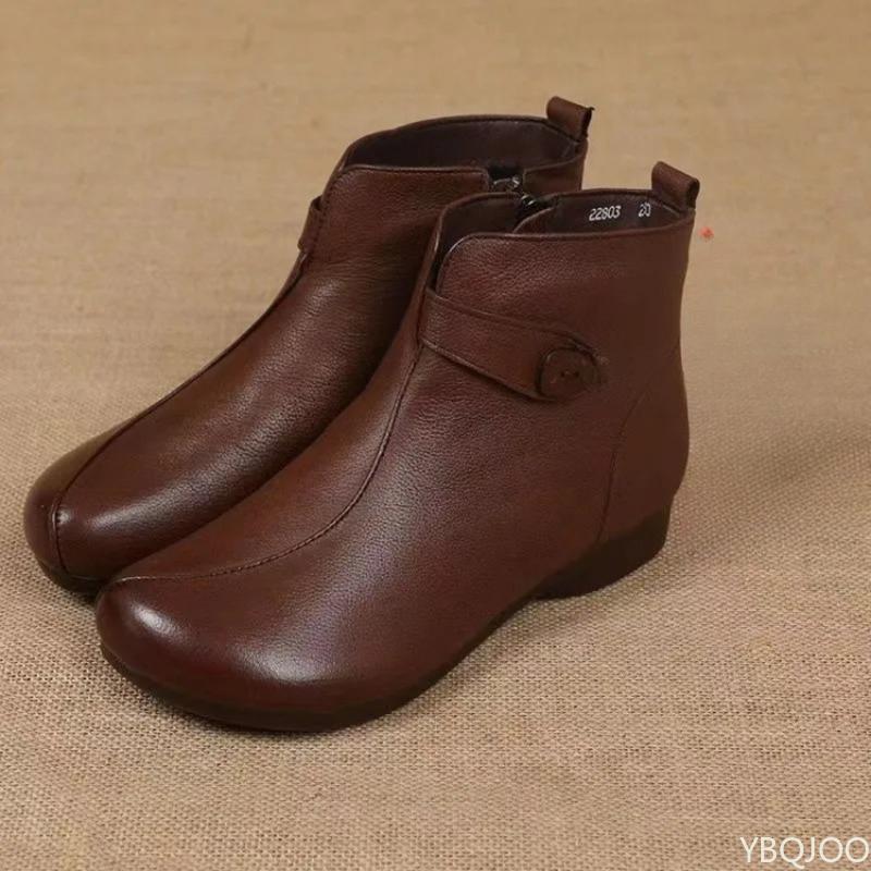 Fashion New winter cotton boots for women soft soles simple comfortable non slip wear-resistant versatile flat shoes for daily leisure