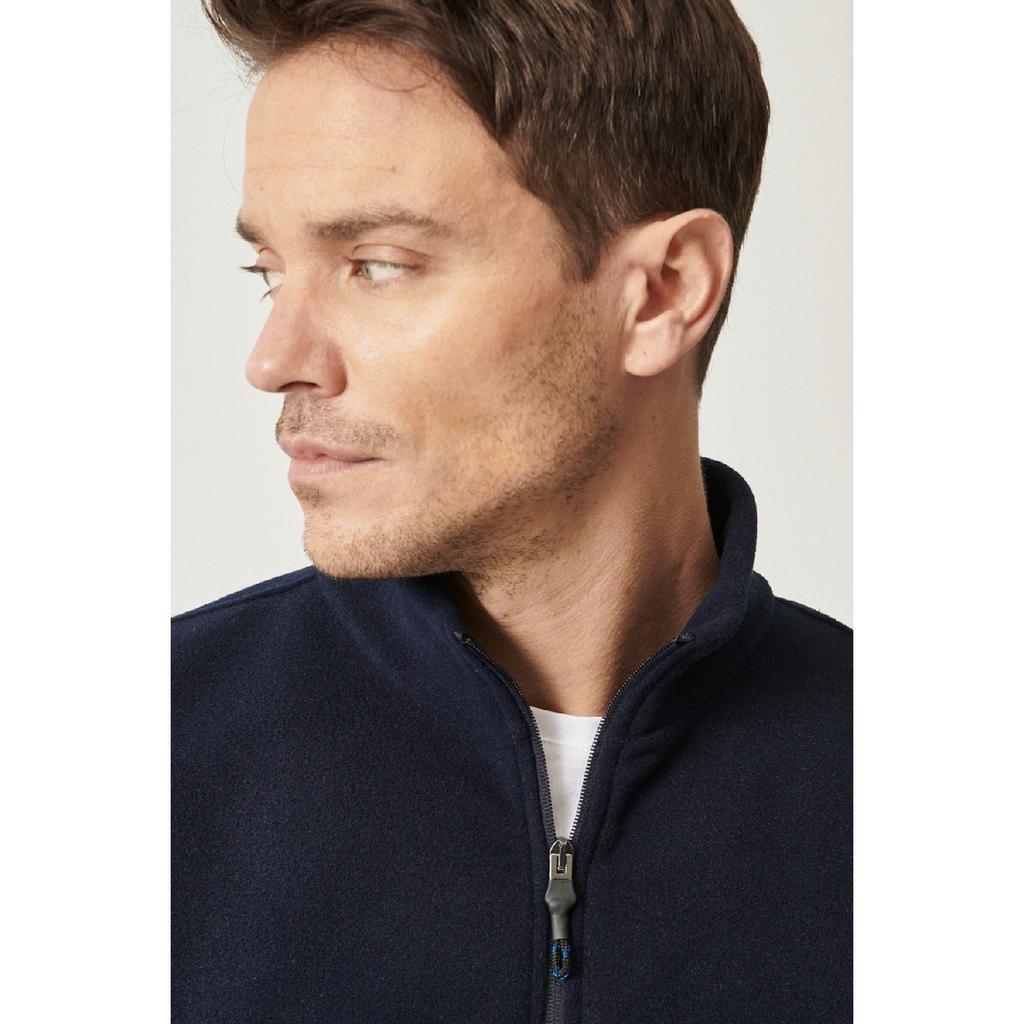 Pánská námořnická modrá antracitová standardní střih normální střih na denní nošení pohodlná dvoubarevná fleecová sportovní mikina