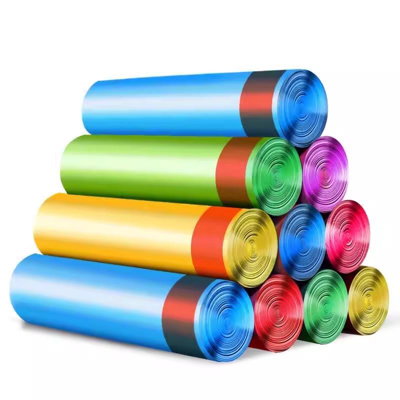 Large Black Drawstring Trash Bags - Handheld Household Kitchen Storage Value Pack 【2 rolls】Thickened garbage bags
