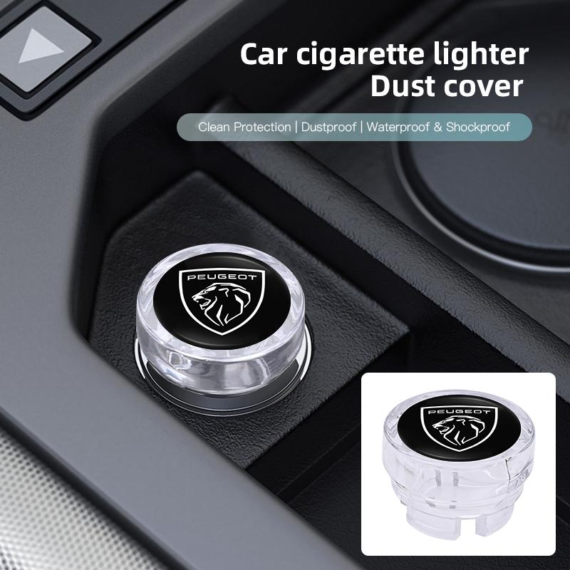 Car Cigarette Lighter Dust Proof Protect Cover Lighter Button For Peugeot 208 308 206 307 207 3008 407 508 2008 5008 301 406 408