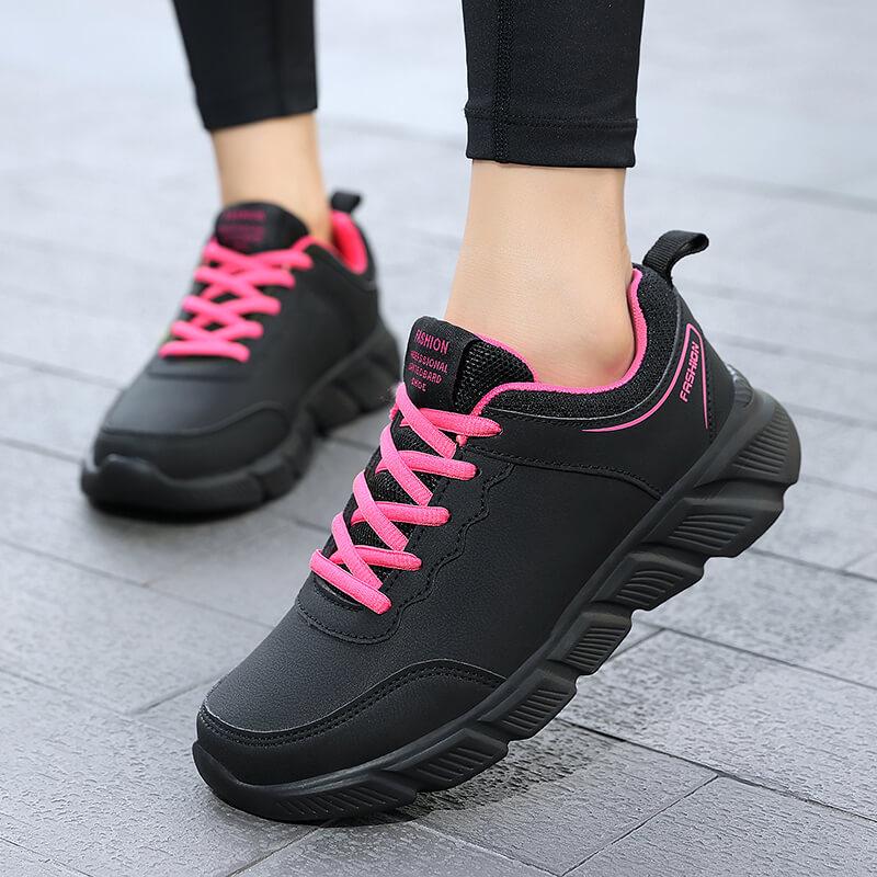 Sneakers in Pelle da Donna - Scarpe Casual Versatili per Tutte le Stagioni, Disponibili in Taglie Forti per Coppie