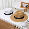 Spring And Summer White Men'S Hat Sun Protection Beach Hat Women'S Summer Jazz Hat Trendy Panama Hat