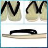 Edoten Geta Sponge Igusa Made in Black Size 4L Sandals, Sole, Tatami, Japan, Straps, (30cm)