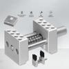 Aluminium Vise Fixture Multi function Clamp Model Making Fixed Jig DIY Crafts Remodeling Vise Workbench with Clamping