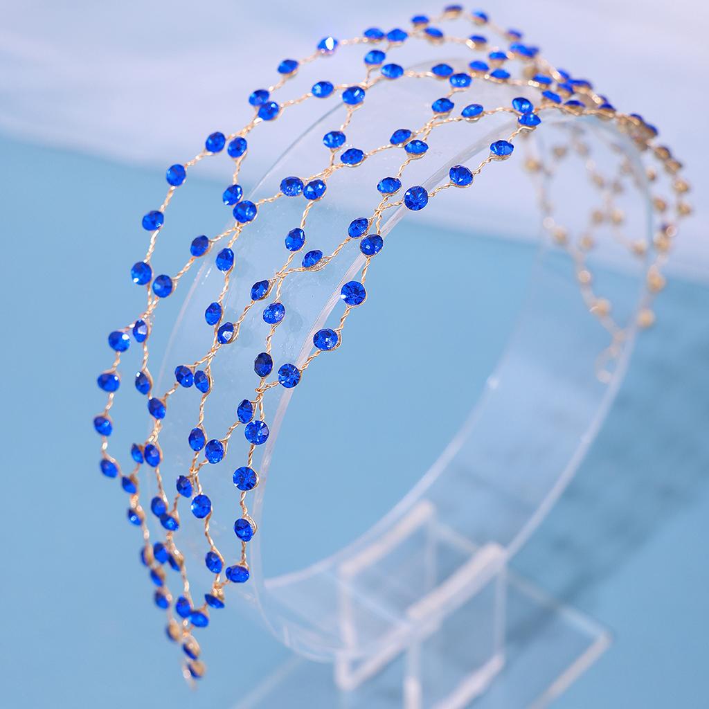 Simulated Pearls Headband Hair Chain for Bridal Wedding Headdress Tiara Jewelry Women Hair Accessories Wedding Noiva Hairbands