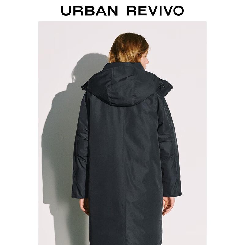 UR2025 Women's Casual Hooded Long Down Jacket