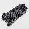 Sphynx Cat Clothes Black Stripe Breathable Shirts Suit, Pet Hat and Shirt Set (Medium)