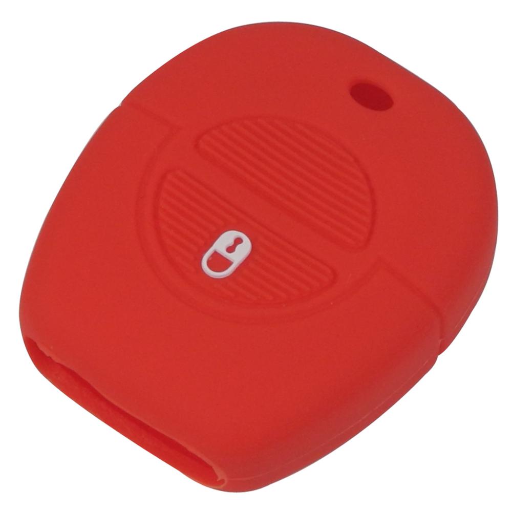 Jingyuqin New Remote 2 Buttons Silicone Rubber Key Fob Cover Case For Nissan Micra Almera Primera X-Trail