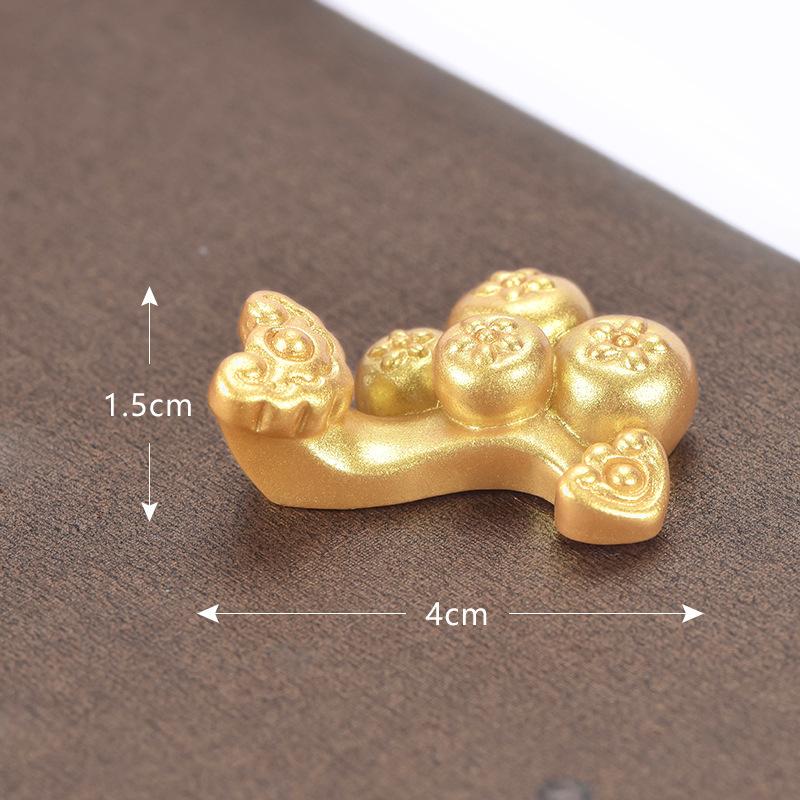Feng Shui Auspicious Fa Cai Money Tree Gold Ingot Bag Lucky Fortune Spring Festival Mascot Desktop Ornament Car Home Decor Craft