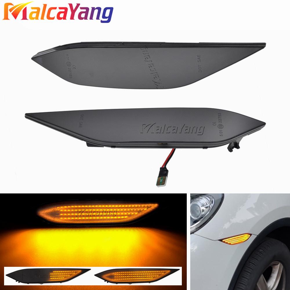 2Pieces LED Side Marker Indicator Light For Porsche Cayenne 958 92A 10-14 Repeater Flashing Car Turn Signal Dynamic Lamp Amber