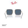 Square Reverse Rosegold Dark Blue Model Ray-Ban Sunglasses, 56mm, 0RBR0104S, Women's.