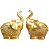 Resin Elephant Figurine Set Living Room TV Cabinet Decor Modern Home Accent Gift Office